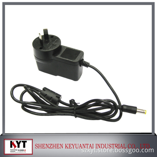 12V 1A 12W series wall mount power adapter with Eu power plug, CE, Rohs, FCC, CB certified adapter